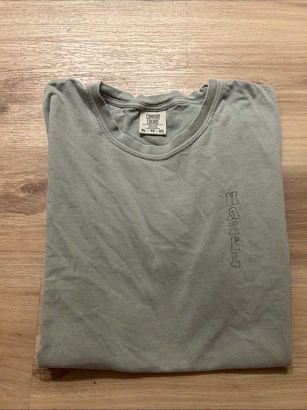 Hazel Boutique Crew Neck T‑Shirt - Olive Green